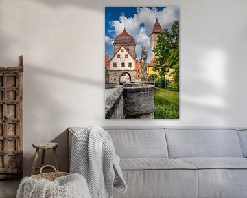Historische Brücke zur Altstadt von Ornbau von ManfredFotos