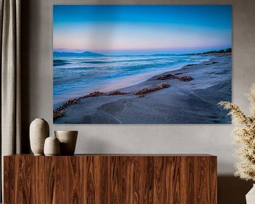 Sunset on the beach on the island of Kos by Marcus Beckert