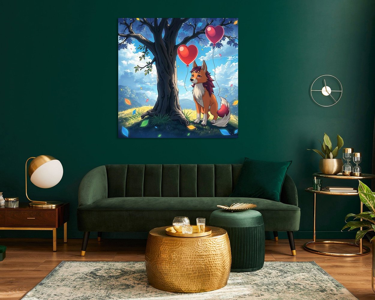 Example of the artwork in a room