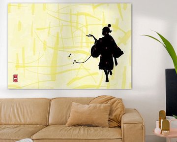 Die Silhouette des Tänzers