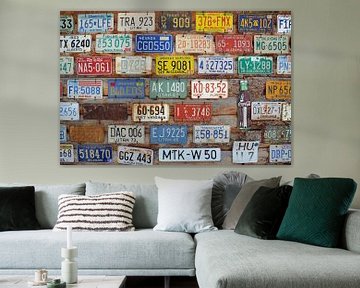 American license plates by Susan Lambeck