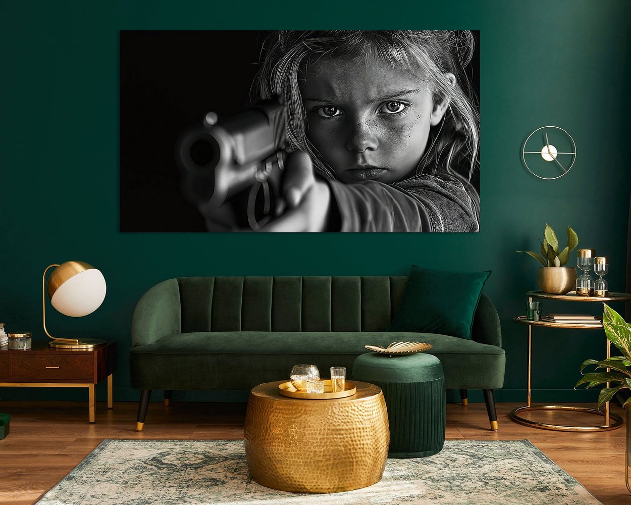Example of the artwork in a room