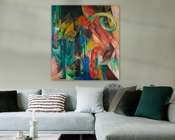 Bos met eekhoorn, Franz Marc
