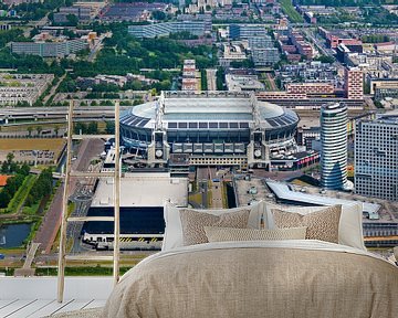 Amsterdam Arena / Johan Cruijff Arena vanuit de lucht gezien van Anton de Zeeuw