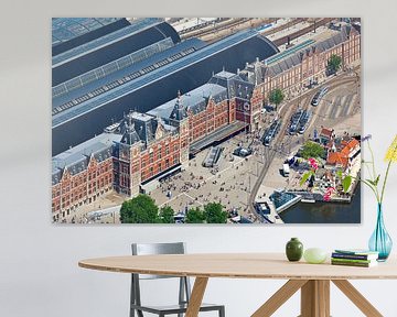 Aerial View Central Station Amsterdam by Anton de Zeeuw