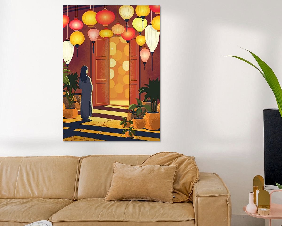 Example of the artwork in a room