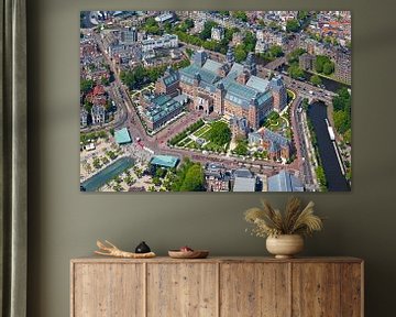 Luchtfoto Rijksmuseum te Amsterdam
