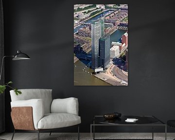 Luftaufnahme der Maastoren in Rotterdam