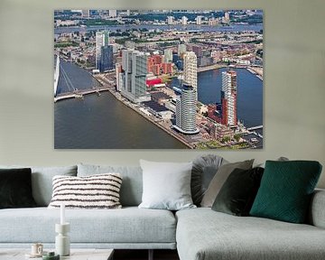 Aerial view Wilhelminapier Rotterdam by Anton de Zeeuw