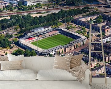 Aerial view Sparta stadium in Rotterdam by Anton de Zeeuw