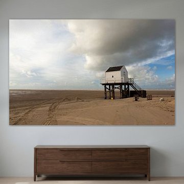 Reddingshuisje op het strand van Vlieland