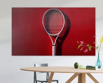 Tennisracket op de baan van TheXclusive Art