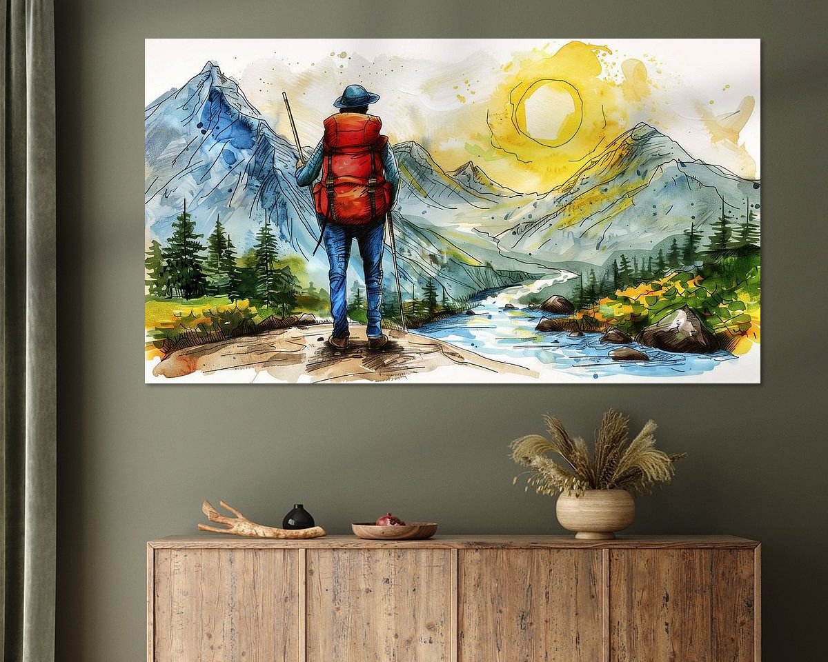 Example of the artwork in a room