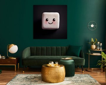 Marshmallow schattig gezicht portret van TheXclusive Art