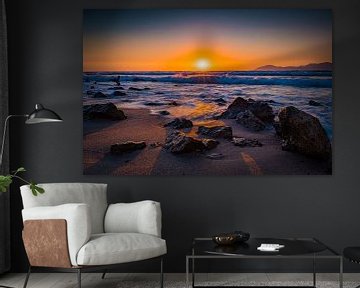 Sunset on the beach on the island of Kos by Marcus Beckert