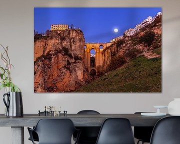 Ronda bei Vollmond, Spanien von Adelheid Smitt