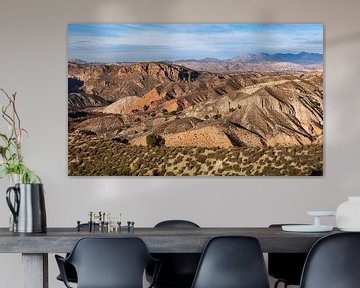 Woestijnlandschap in Zuid Spanje 1/5 van Adelheid Smitt
