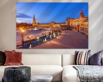 Plaza d'España, Sevilla, Spanje van Adelheid Smitt