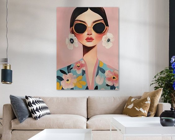 Example of the artwork in a room