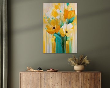 Abstracte bloemen van Bert Nijholt