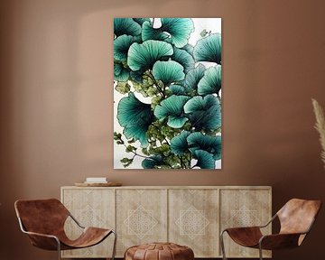 Ginkgo Biloba nature art green #ginkgo