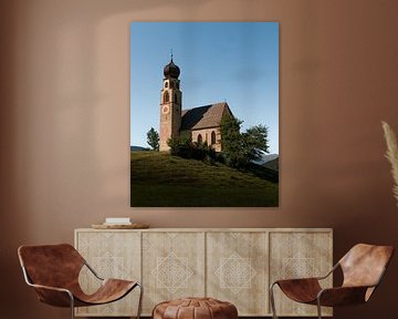 Church in Dolomites Italy by Visuals by Justin