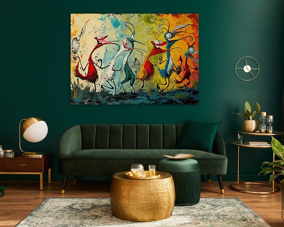 Example of the artwork in a room