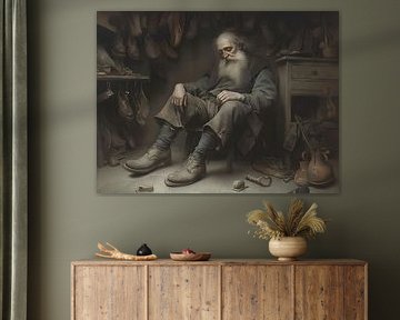 Shoemaker after the work is done