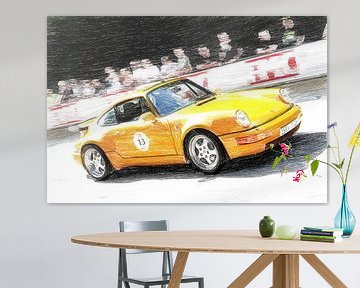 Porsche 911 964 Turbo - Start 13 - Eggberg Classic 2024 van Ingo Laue