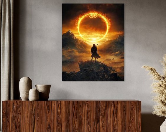 Example of the artwork in a room