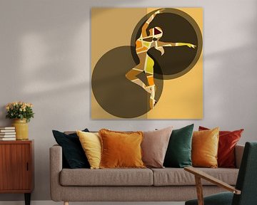 Sierlijk silhouette vrouw