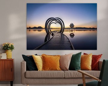 Timeline tijdens het blauwe uur voor zonsopkomst van Daniëlle Langelaar Photography