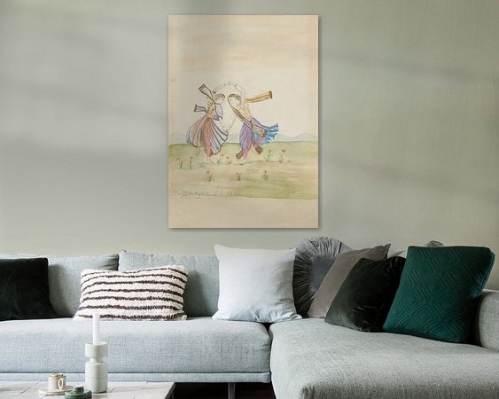 Example of the artwork in a room