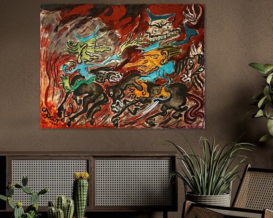 Example of the artwork in a room
