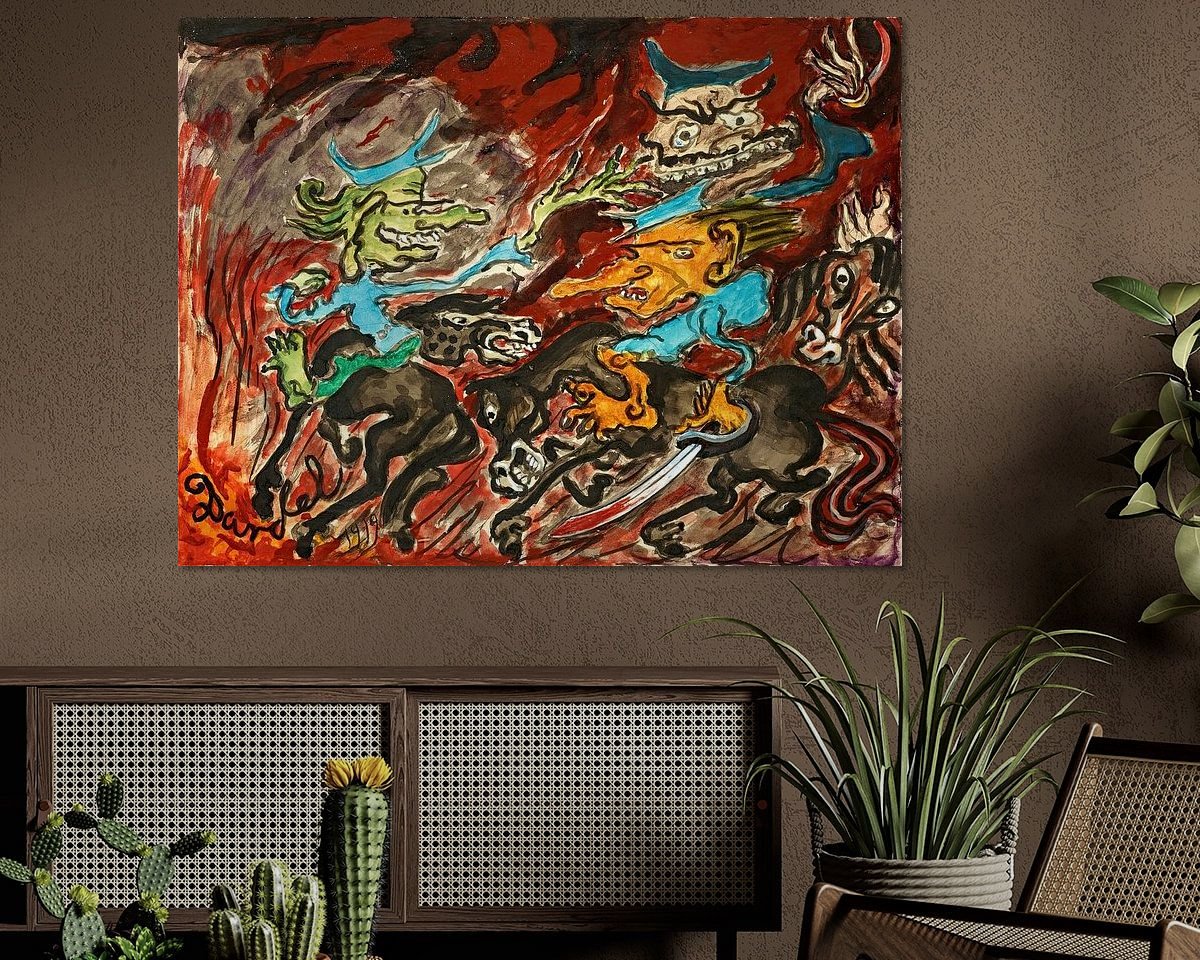 Example of the artwork in a room