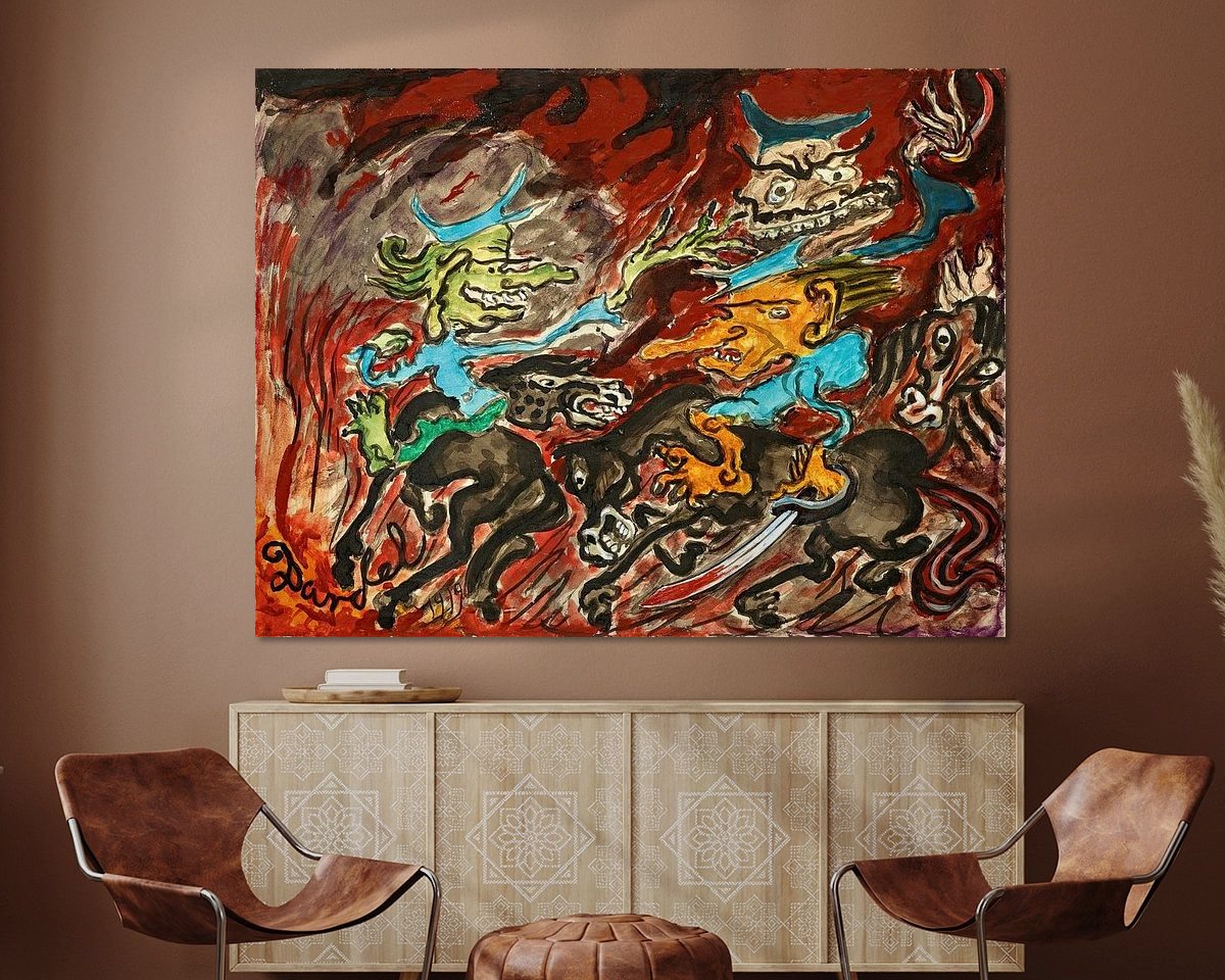 Example of the artwork in a room