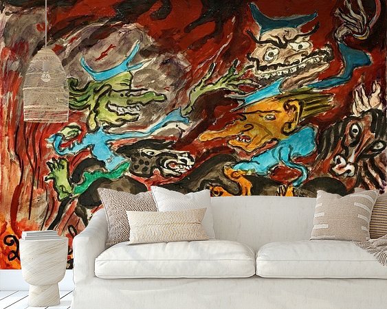 Example of the artwork in a room