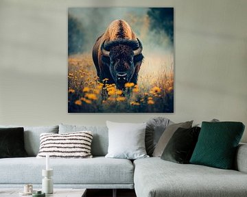 Bison in der Wildnis von Poster Art Shop