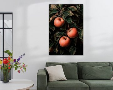 Appels aan de boom van Poster Art Shop