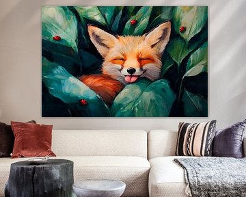 Fox in the green by Poster Art Shop