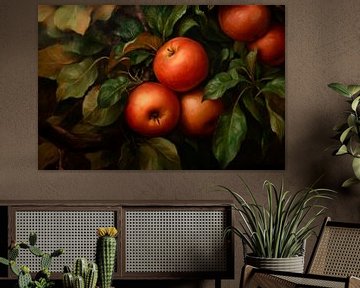 Appels aan de boom van Poster Art Shop