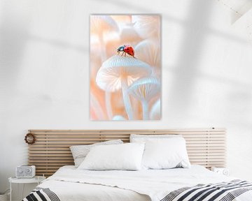 Ladybird mushrooms by Poster Art Shop