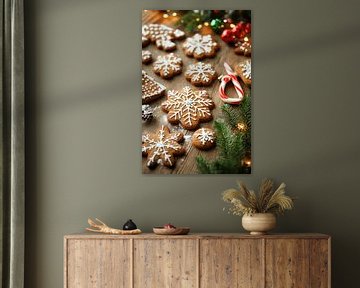 Peperkoek Kerstmis van Poster Art Shop