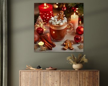 Winter koffiegenot van Poster Art Shop