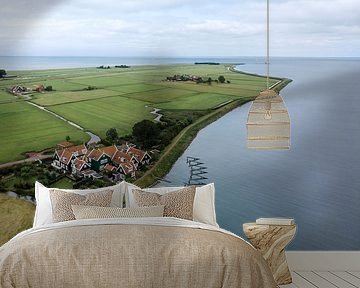 Fishing village Marken from the air by Visuals by Justin