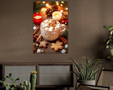 Gemütlicher Wintergenuss von Poster Art Shop