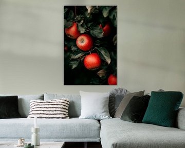 Rode appels boom van Poster Art Shop