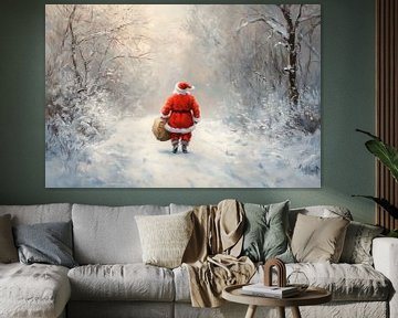 Bos in de winter van Poster Art Shop