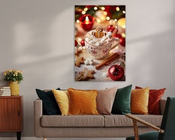 Weihnachtliche Kaffeetasse von Poster Art Shop