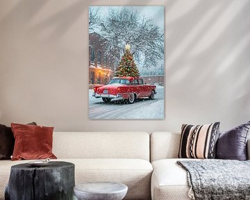 Kerstauto van Poster Art Shop